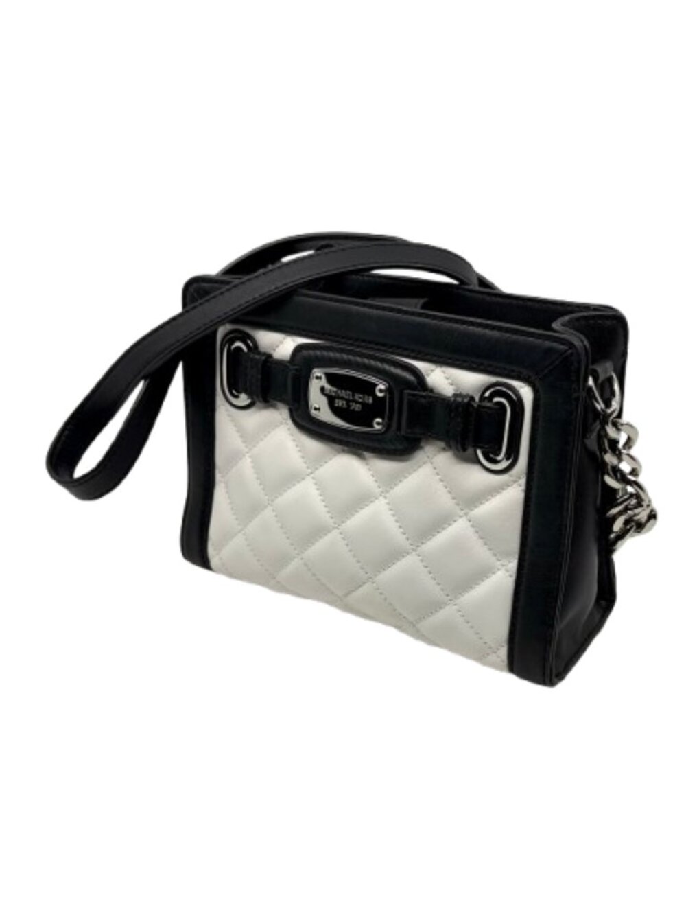 MICHAEL KORS~Hamilton Frame Out Quilted Leather East West Crossbody Bag NEAR NEW